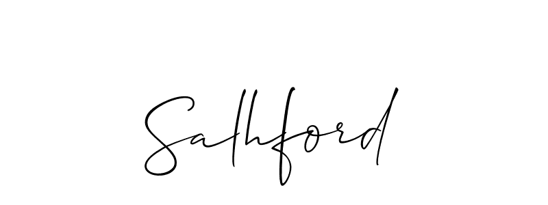 You should practise on your own different ways (Allison_Script) to write your name (Salhford) in signature. don't let someone else do it for you. Salhford signature style 2 images and pictures png