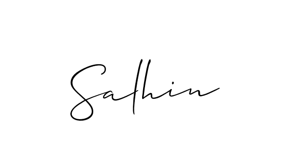 Make a beautiful signature design for name Salhin. Use this online signature maker to create a handwritten signature for free. Salhin signature style 2 images and pictures png