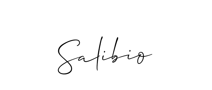 Design your own signature with our free online signature maker. With this signature software, you can create a handwritten (Allison_Script) signature for name Salibio. Salibio signature style 2 images and pictures png