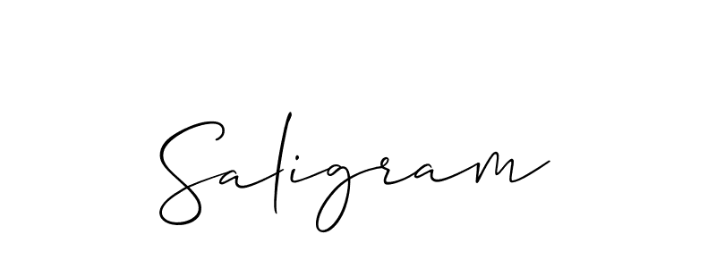 You should practise on your own different ways (Allison_Script) to write your name (Saligram) in signature. don't let someone else do it for you. Saligram signature style 2 images and pictures png