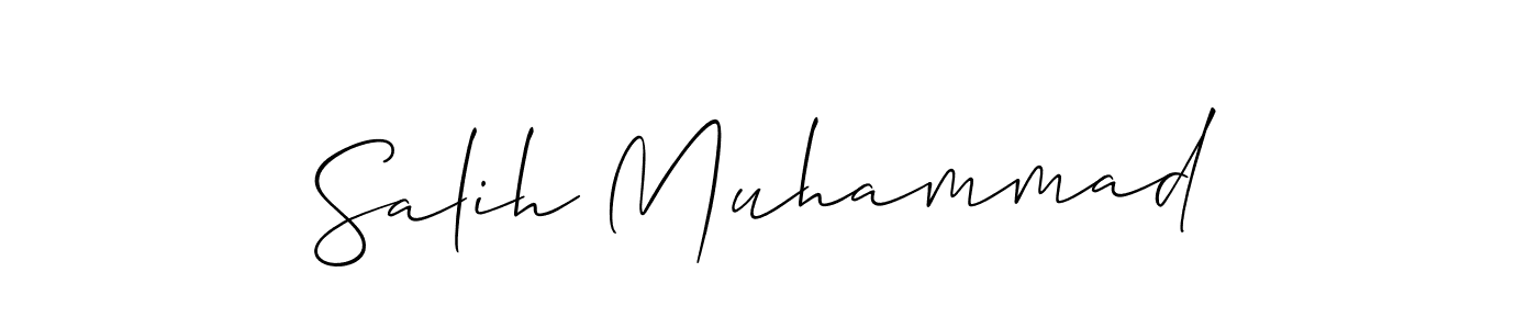 Make a beautiful signature design for name Salih Muhammad. With this signature (Allison_Script) style, you can create a handwritten signature for free. Salih Muhammad signature style 2 images and pictures png