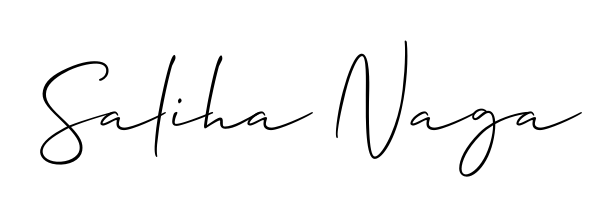 Create an unforgettable impression when signing with Saliha Naga name styled in Allison_Script typography. 100% free online generator. Saliha Naga signature style 2 images and pictures png