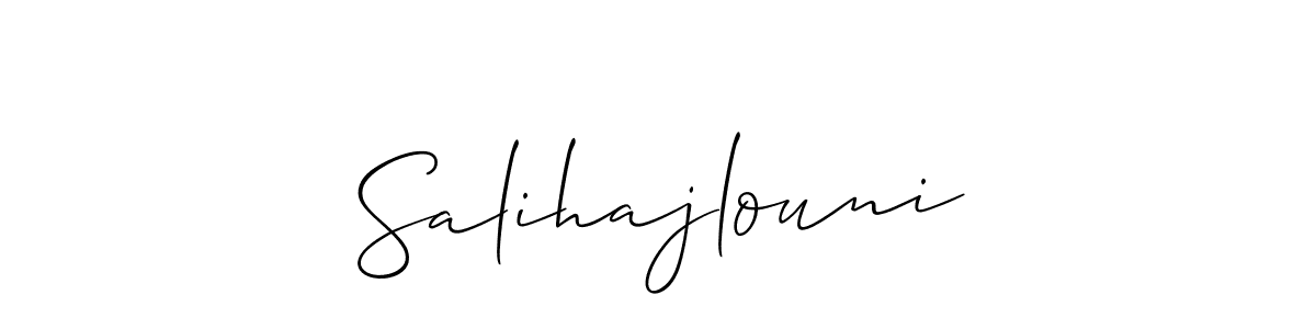 How to make Salihajlouni signature? Allison_Script is a professional autograph style. Create handwritten signature for Salihajlouni name. Salihajlouni signature style 2 images and pictures png