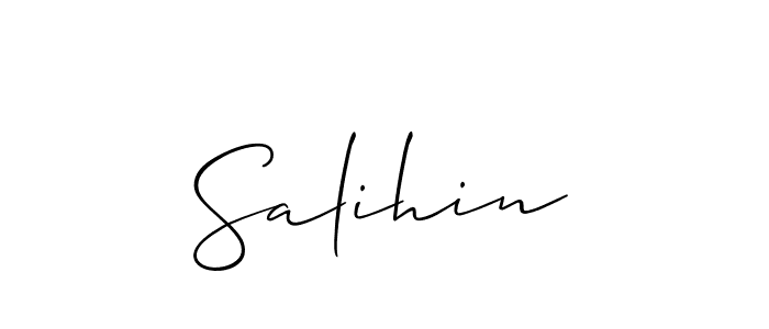 Make a beautiful signature design for name Salihin. Use this online signature maker to create a handwritten signature for free. Salihin signature style 2 images and pictures png