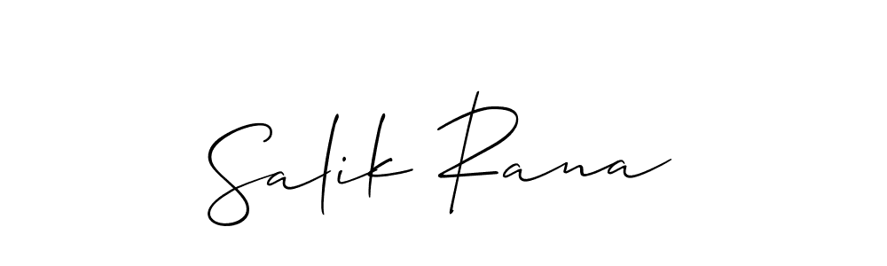 Also You can easily find your signature by using the search form. We will create Salik Rana name handwritten signature images for you free of cost using Allison_Script sign style. Salik Rana signature style 2 images and pictures png