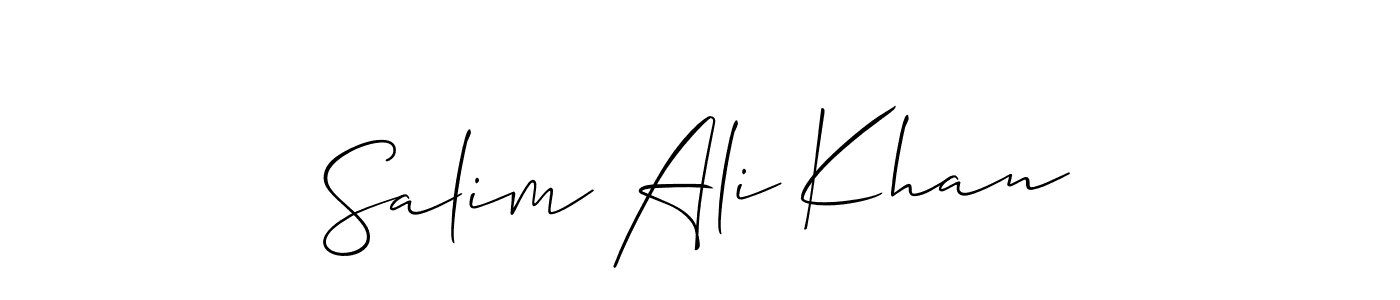 It looks lik you need a new signature style for name Salim Ali Khan. Design unique handwritten (Allison_Script) signature with our free signature maker in just a few clicks. Salim Ali Khan signature style 2 images and pictures png