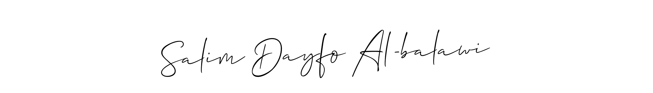 You can use this online signature creator to create a handwritten signature for the name Salim Dayfo Al-balawi. This is the best online autograph maker. Salim Dayfo Al-balawi signature style 2 images and pictures png