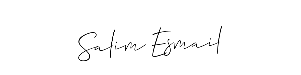 How to Draw Salim Esmail signature style? Allison_Script is a latest design signature styles for name Salim Esmail. Salim Esmail signature style 2 images and pictures png