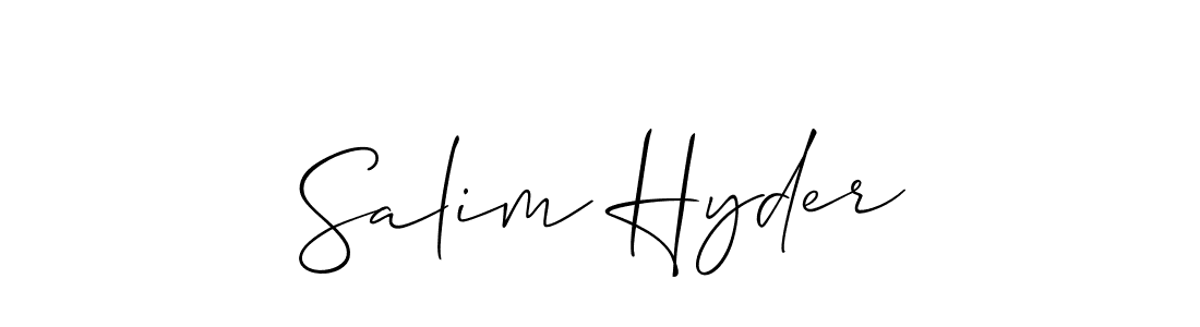 This is the best signature style for the Salim Hyder name. Also you like these signature font (Allison_Script). Mix name signature. Salim Hyder signature style 2 images and pictures png