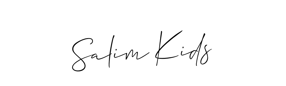 How to make Salim Kids signature? Allison_Script is a professional autograph style. Create handwritten signature for Salim Kids name. Salim Kids signature style 2 images and pictures png