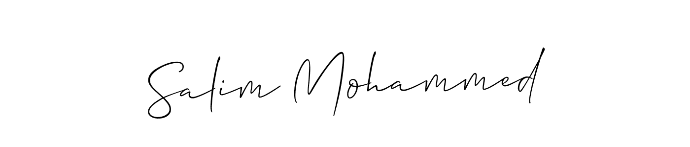 You should practise on your own different ways (Allison_Script) to write your name (Salim Mohammed) in signature. don't let someone else do it for you. Salim Mohammed signature style 2 images and pictures png