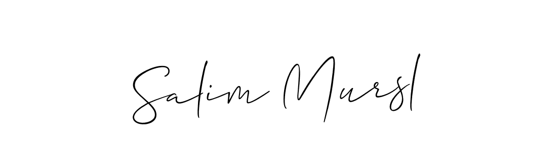 Also we have Salim Mursl name is the best signature style. Create professional handwritten signature collection using Allison_Script autograph style. Salim Mursl signature style 2 images and pictures png