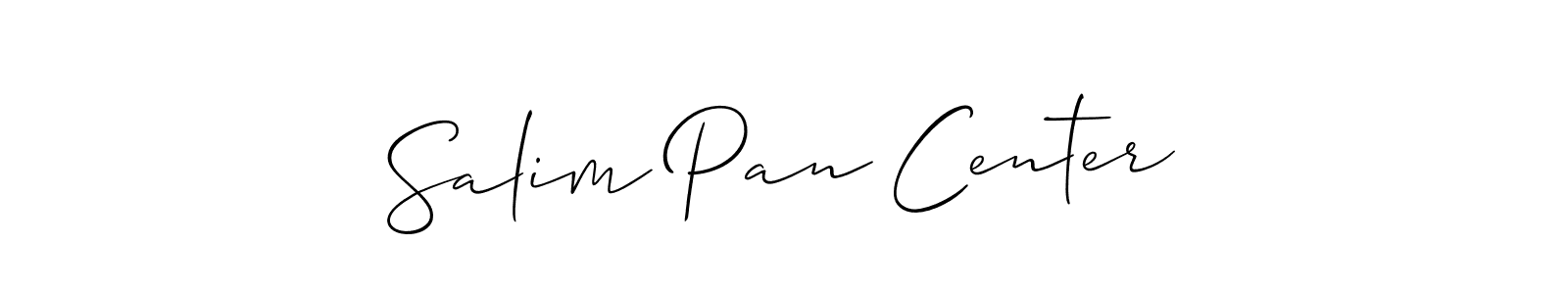 Make a short Salim Pan Center signature style. Manage your documents anywhere anytime using Allison_Script. Create and add eSignatures, submit forms, share and send files easily. Salim Pan Center signature style 2 images and pictures png