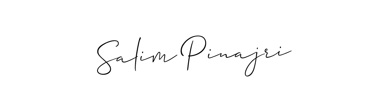 Use a signature maker to create a handwritten signature online. With this signature software, you can design (Allison_Script) your own signature for name Salim Pinajri. Salim Pinajri signature style 2 images and pictures png