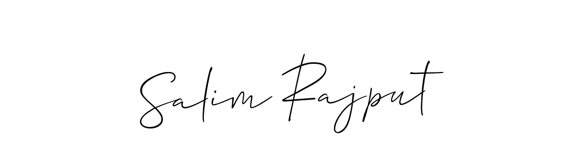 How to make Salim Rajput signature? Allison_Script is a professional autograph style. Create handwritten signature for Salim Rajput name. Salim Rajput signature style 2 images and pictures png