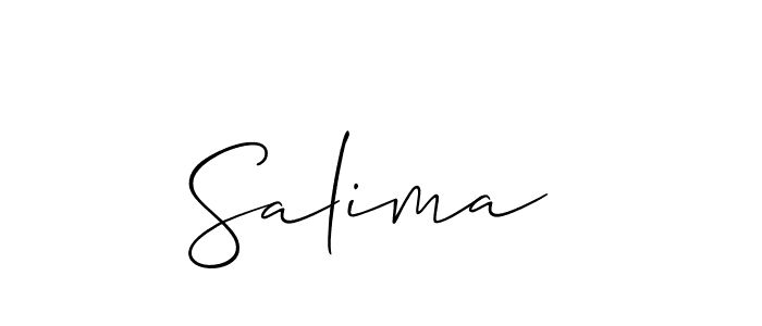 Design your own signature with our free online signature maker. With this signature software, you can create a handwritten (Allison_Script) signature for name Salima . Salima  signature style 2 images and pictures png