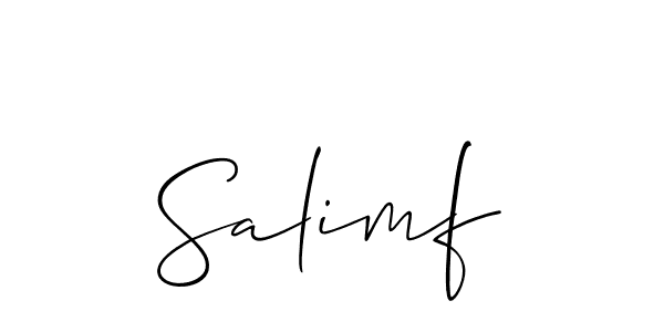 Allison_Script is a professional signature style that is perfect for those who want to add a touch of class to their signature. It is also a great choice for those who want to make their signature more unique. Get Salimf name to fancy signature for free. Salimf signature style 2 images and pictures png