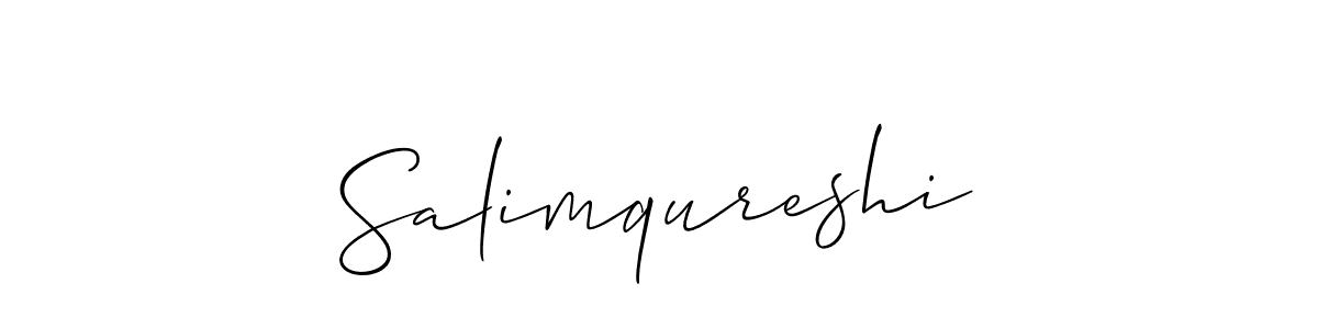 How to Draw Salimqureshi signature style? Allison_Script is a latest design signature styles for name Salimqureshi. Salimqureshi signature style 2 images and pictures png