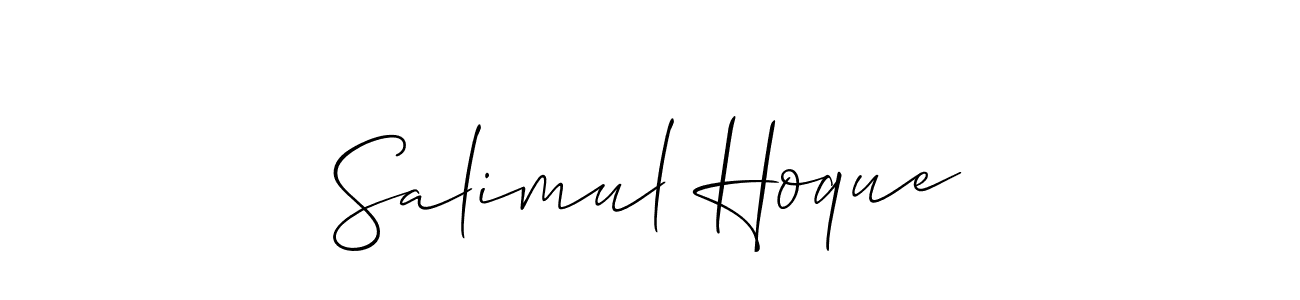 Create a beautiful signature design for name Salimul Hoque. With this signature (Allison_Script) fonts, you can make a handwritten signature for free. Salimul Hoque signature style 2 images and pictures png