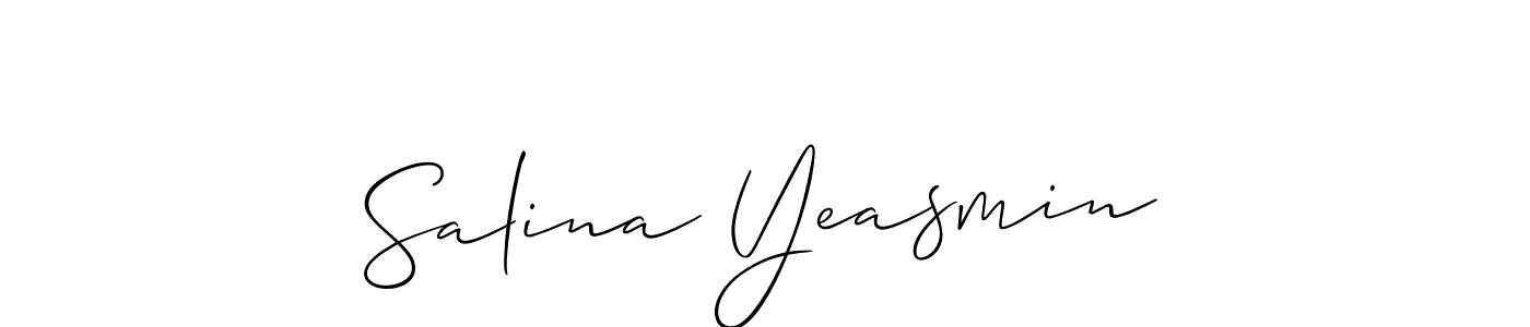 Best and Professional Signature Style for Salina Yeasmin. Allison_Script Best Signature Style Collection. Salina Yeasmin signature style 2 images and pictures png