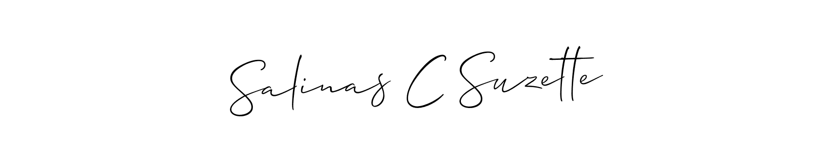 Here are the top 10 professional signature styles for the name Salinas C Suzette. These are the best autograph styles you can use for your name. Salinas C Suzette signature style 2 images and pictures png