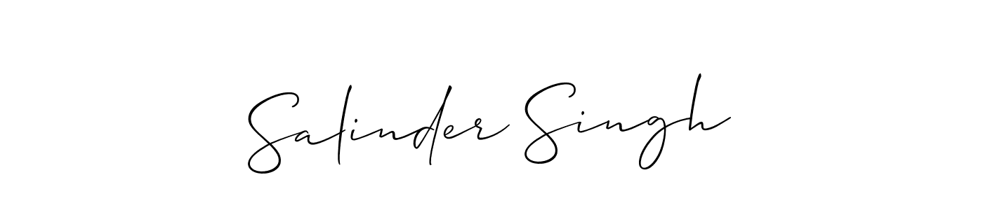 Once you've used our free online signature maker to create your best signature Allison_Script style, it's time to enjoy all of the benefits that Salinder Singh name signing documents. Salinder Singh signature style 2 images and pictures png