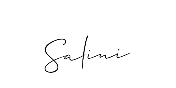 Also we have Salini name is the best signature style. Create professional handwritten signature collection using Allison_Script autograph style. Salini signature style 2 images and pictures png