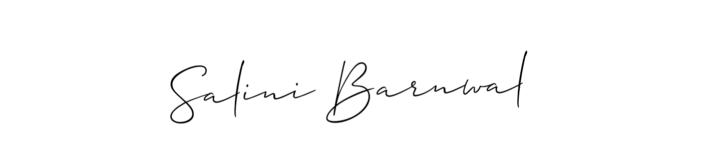 Make a beautiful signature design for name Salini Barnwal. With this signature (Allison_Script) style, you can create a handwritten signature for free. Salini Barnwal signature style 2 images and pictures png