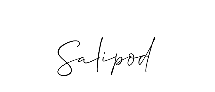 It looks lik you need a new signature style for name Salipod. Design unique handwritten (Allison_Script) signature with our free signature maker in just a few clicks. Salipod signature style 2 images and pictures png
