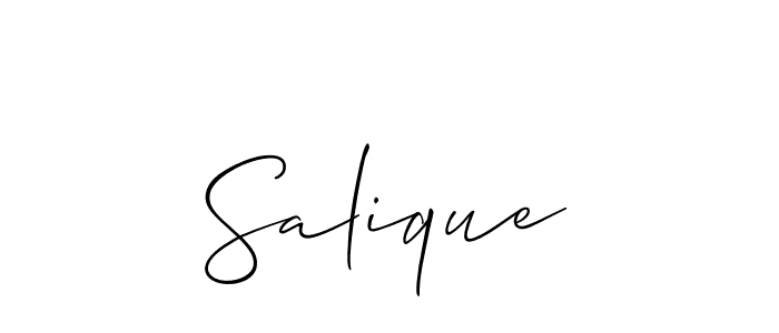 This is the best signature style for the Salique name. Also you like these signature font (Allison_Script). Mix name signature. Salique signature style 2 images and pictures png