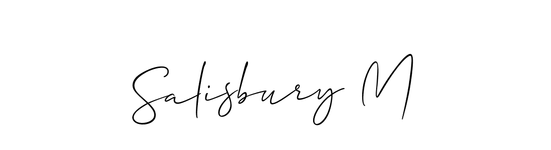 You can use this online signature creator to create a handwritten signature for the name Salisbury M. This is the best online autograph maker. Salisbury M signature style 2 images and pictures png