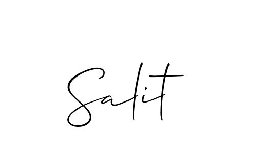 How to make Salit signature? Allison_Script is a professional autograph style. Create handwritten signature for Salit name. Salit signature style 2 images and pictures png