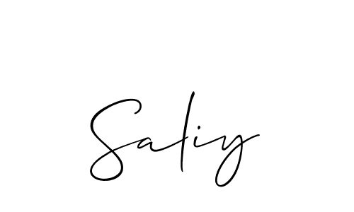 Similarly Allison_Script is the best handwritten signature design. Signature creator online .You can use it as an online autograph creator for name Saliy. Saliy signature style 2 images and pictures png