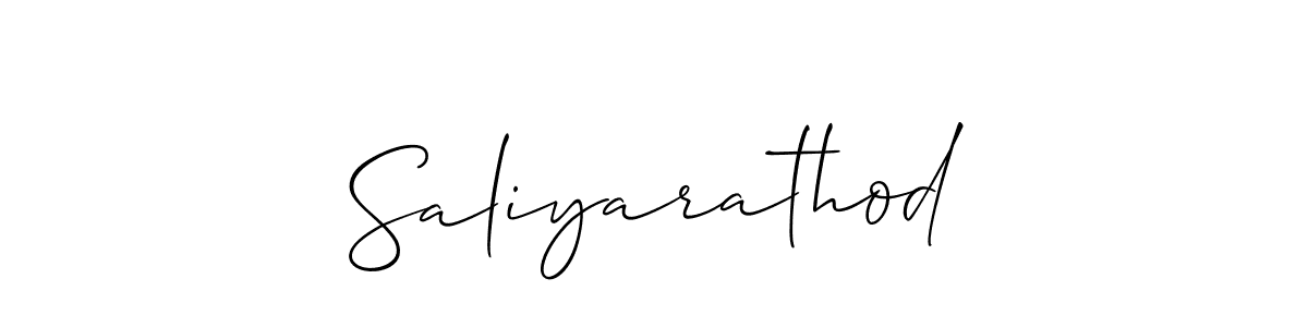 How to Draw Saliyarathod signature style? Allison_Script is a latest design signature styles for name Saliyarathod. Saliyarathod signature style 2 images and pictures png