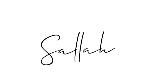 if you are searching for the best signature style for your name Sallah. so please give up your signature search. here we have designed multiple signature styles  using Allison_Script. Sallah signature style 2 images and pictures png