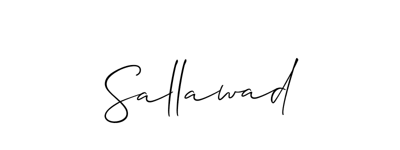 Also You can easily find your signature by using the search form. We will create Sallawad name handwritten signature images for you free of cost using Allison_Script sign style. Sallawad signature style 2 images and pictures png