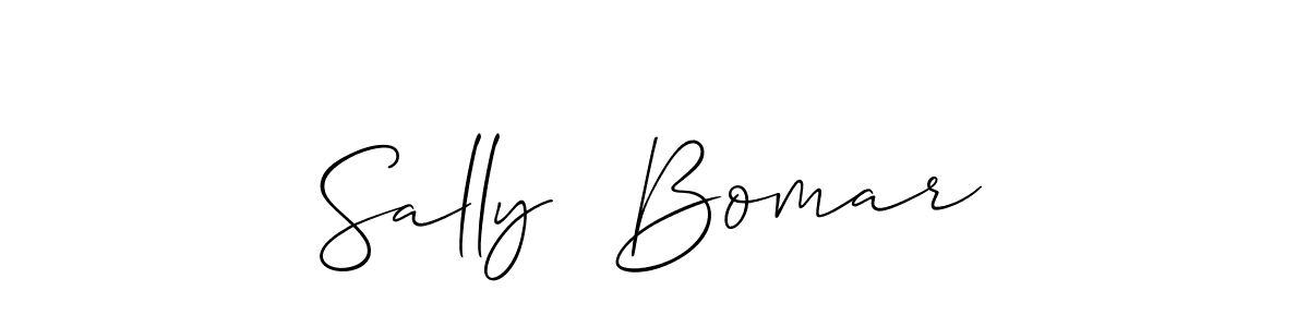 Use a signature maker to create a handwritten signature online. With this signature software, you can design (Allison_Script) your own signature for name Sally  Bomar. Sally  Bomar signature style 2 images and pictures png