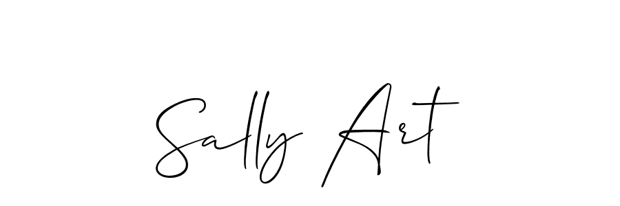 Create a beautiful signature design for name Sally Art. With this signature (Allison_Script) fonts, you can make a handwritten signature for free. Sally Art signature style 2 images and pictures png