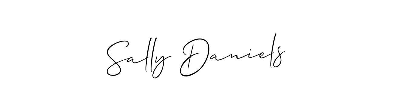 This is the best signature style for the Sally Daniels name. Also you like these signature font (Allison_Script). Mix name signature. Sally Daniels signature style 2 images and pictures png