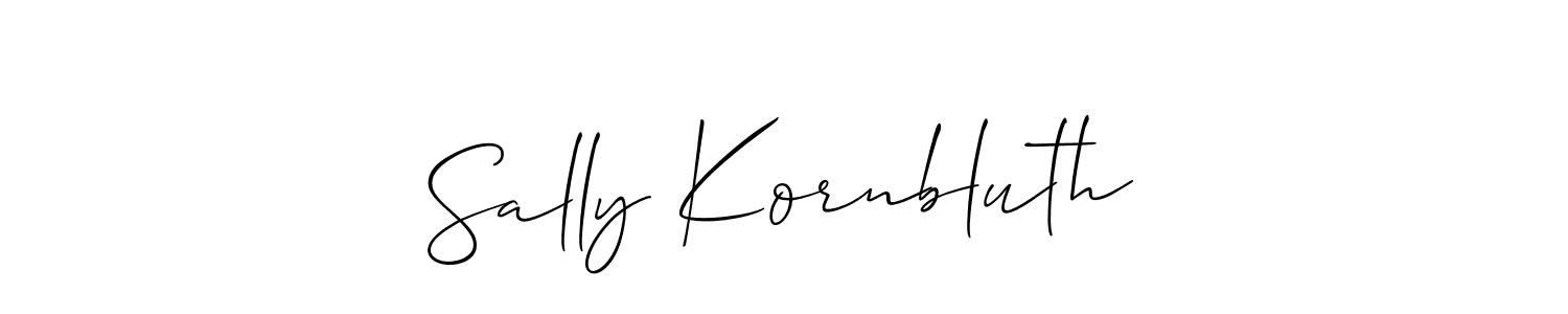 Also we have Sally Kornbluth name is the best signature style. Create professional handwritten signature collection using Allison_Script autograph style. Sally Kornbluth signature style 2 images and pictures png