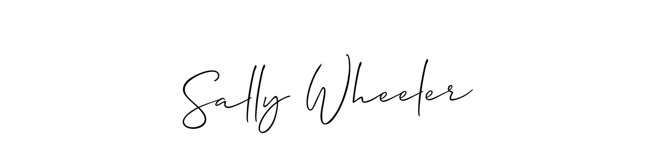 How to make Sally Wheeler name signature. Use Allison_Script style for creating short signs online. This is the latest handwritten sign. Sally Wheeler signature style 2 images and pictures png