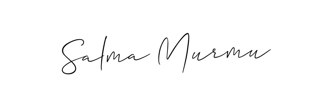 Similarly Allison_Script is the best handwritten signature design. Signature creator online .You can use it as an online autograph creator for name Salma Murmu. Salma Murmu signature style 2 images and pictures png