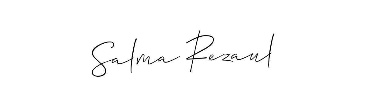 Best and Professional Signature Style for Salma Rezaul. Allison_Script Best Signature Style Collection. Salma Rezaul signature style 2 images and pictures png