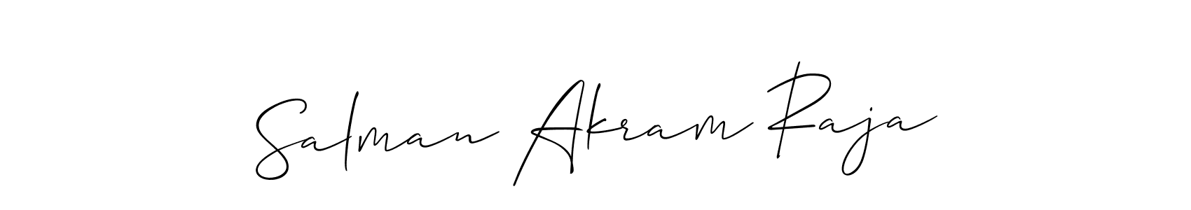 Salman Akram Raja stylish signature style. Best Handwritten Sign (Allison_Script) for my name. Handwritten Signature Collection Ideas for my name Salman Akram Raja. Salman Akram Raja signature style 2 images and pictures png