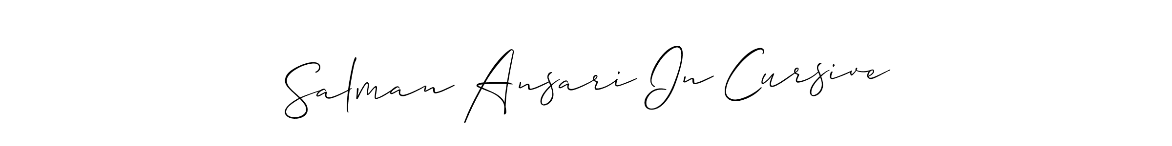 Allison_Script is a professional signature style that is perfect for those who want to add a touch of class to their signature. It is also a great choice for those who want to make their signature more unique. Get Salman Ansari In Cursive name to fancy signature for free. Salman Ansari In Cursive signature style 2 images and pictures png
