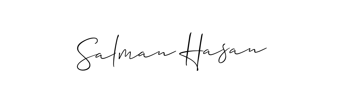 Best and Professional Signature Style for Salman Hasan. Allison_Script Best Signature Style Collection. Salman Hasan signature style 2 images and pictures png
