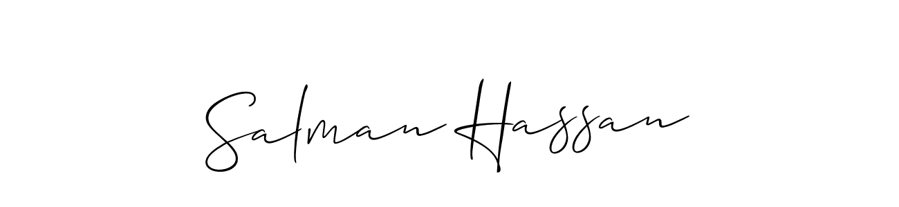 Best and Professional Signature Style for Salman Hassan. Allison_Script Best Signature Style Collection. Salman Hassan signature style 2 images and pictures png