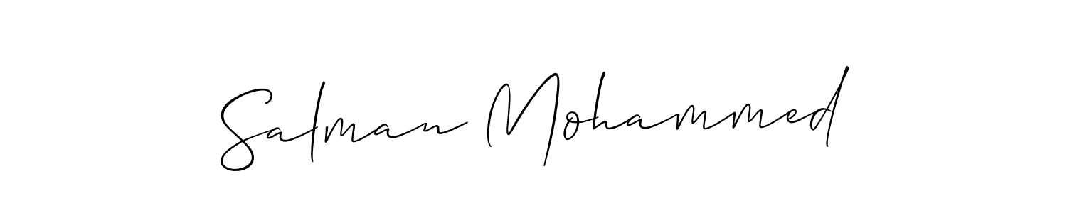 Make a beautiful signature design for name Salman Mohammed. Use this online signature maker to create a handwritten signature for free. Salman Mohammed signature style 2 images and pictures png
