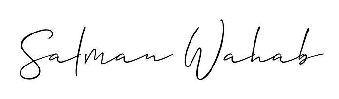 Generate high-definition signature styles for Salman Wahab. The Allison_Script typeface ensures crisp legibility and sophisticated design. Salman Wahab signature style 2 images and pictures png