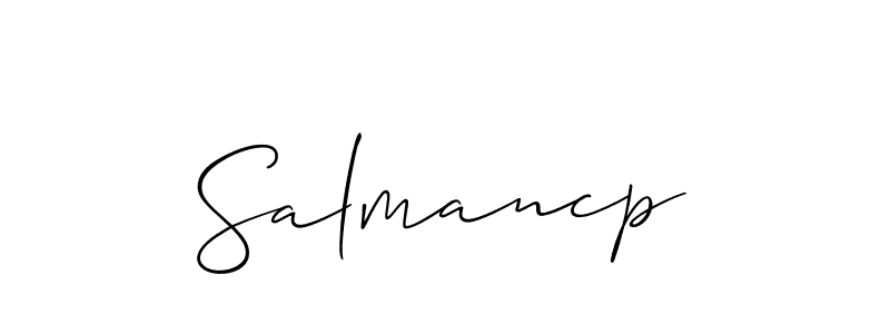 Make a beautiful signature design for name Salmancp. Use this online signature maker to create a handwritten signature for free. Salmancp signature style 2 images and pictures png